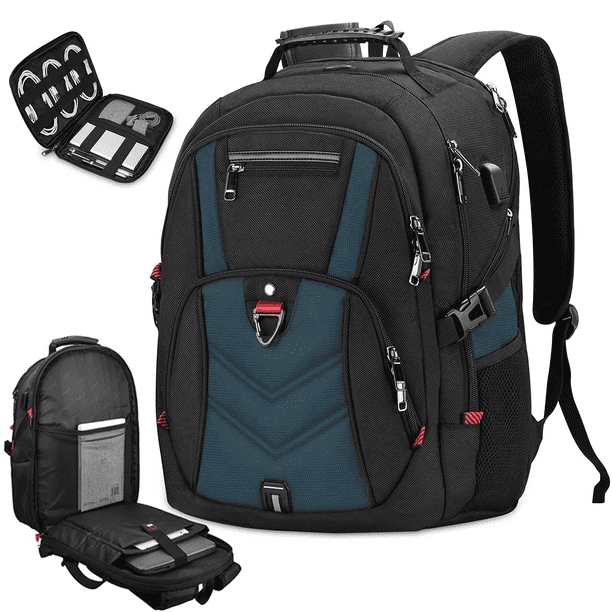 17.3 Laptop Backpack with USB Charging Port Large Capacity Travel Backpack 